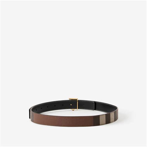 burberry 26 65 belt womens|Reversible Check TB Belt in Dark birch brown .